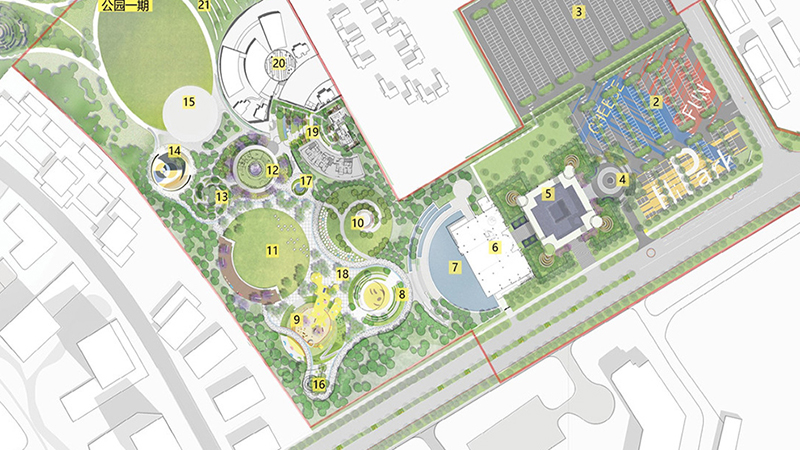 城市生态未来公园平面图